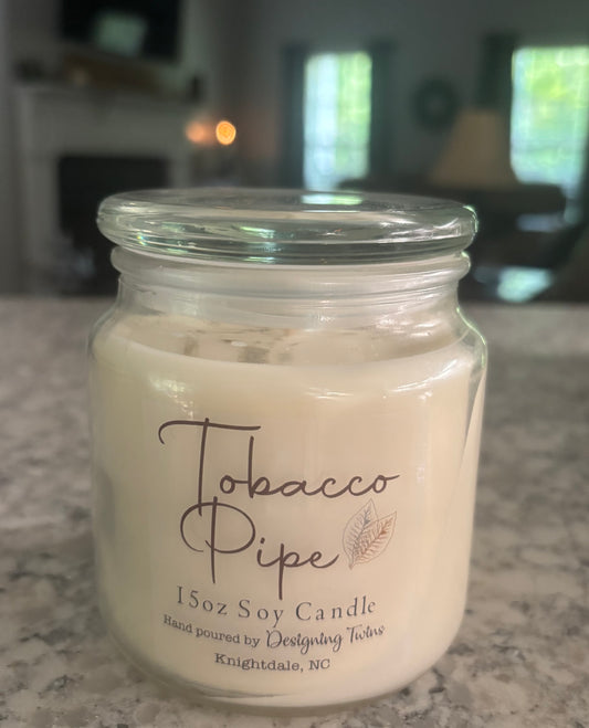 Tobacco Pipe-15oz Soy Candle