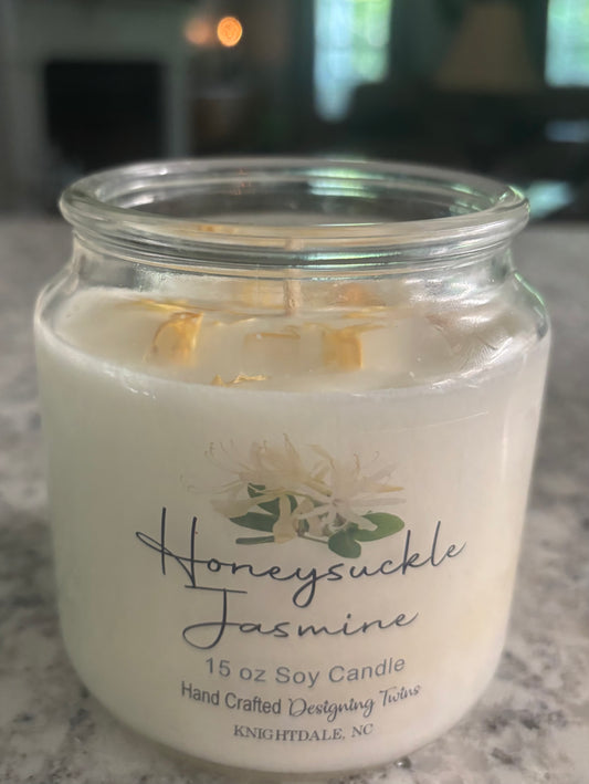Honeysuckle Jasmine-15oz Soy Candle