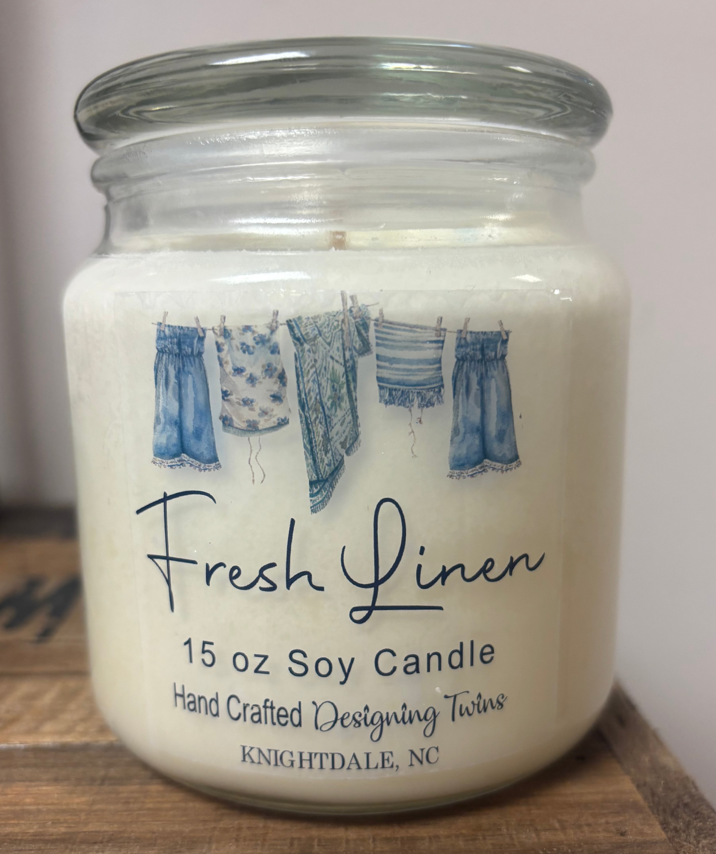 Fresh Linen-15 oz Jar Candle