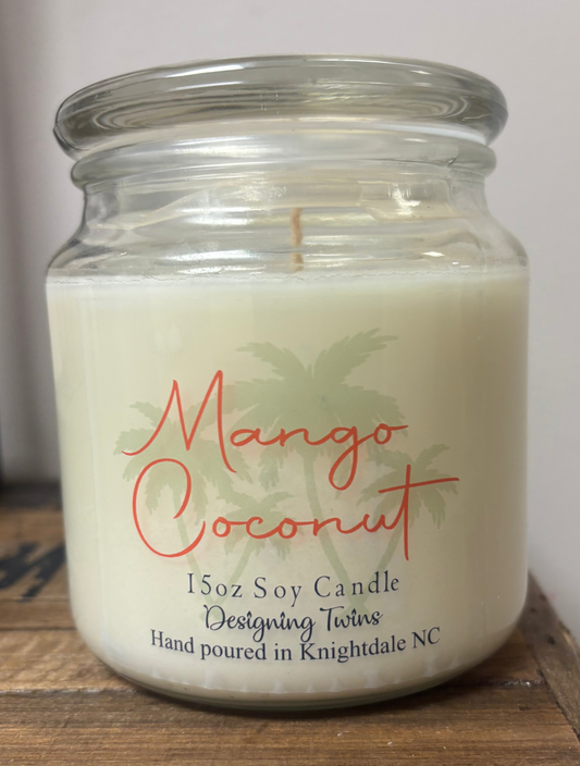 Mango Coconut-15oz Jar Candle
