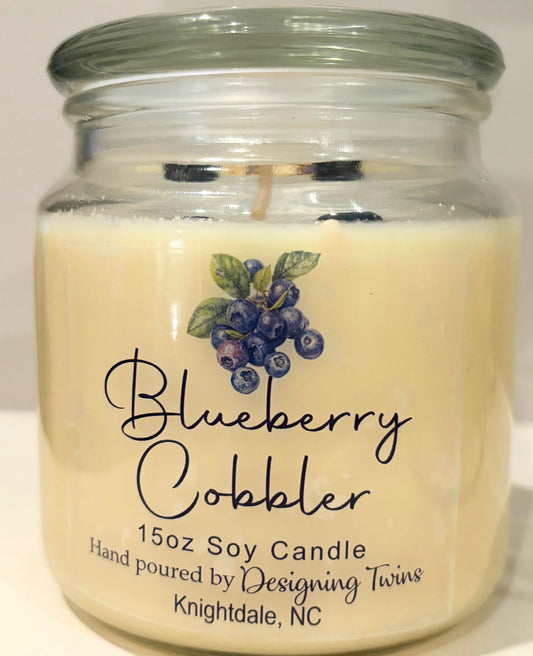 Blueberry Cobbler- 15oz Soy Candle